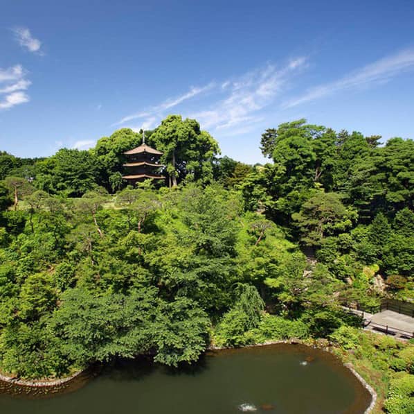 ホテル椿山荘東京の庭園の画像