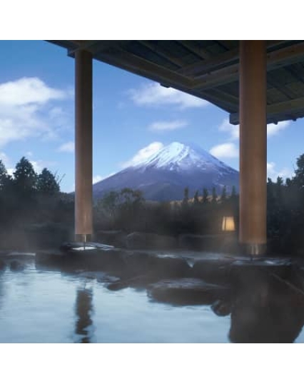 富士眺望の箱根温泉の画像