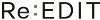 Re:EDIT(リエディ)のロゴ